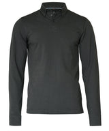 Carlington – deluxe long sleeve polo — Charcoal
