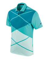 Nike Vapor argyle print polo — Washed Teal/Black