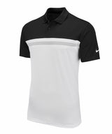 Nike Victory colour block polo — Black / White / Light Smoke Grey / White