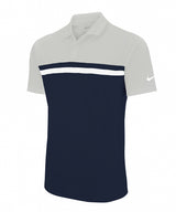 Nike Victory colour block polo — Light Smoke Grey / Obsidian / White / White