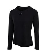 Women’s Nike One Luxe Dri-FIT long sleeve standard fit top — Black/Reflective Silver