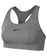 Women’s Nike Dri-FIT Swoosh one-piece bra — Smoke Grey/Heather/Black