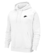 Nike Club hoodie — White/White/Black