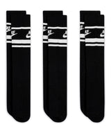 Nike Dri-FIT Sportswear everyday essential socks (3 pairs) — Black/White