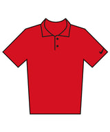 Velocity solid polo — Gym Red/Black