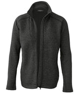 Women’s Montana – knitted fleece jacket — Dark Grey Melange