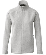Women’s Montana – knitted fleece jacket — Light Grey Melange