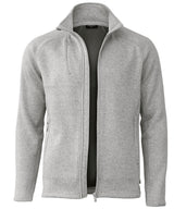 Montana – knitted fleece jacket — Light Grey Melange