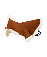 Dog’s reindeer hoodie — Brown/White