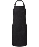 Cotton denim bib apron, organic and Fairtrade certified — Indigo Denim
