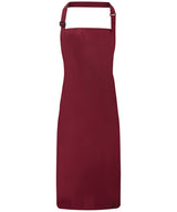 Waterproof bib apron — Burgundy