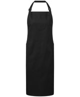 Recycled Polyester & Organic Cotton Apron — Black