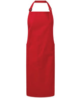 Recycled Polyester & Organic Cotton Apron — Red