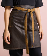 Division waxed-look denim waist apron — lifestyle