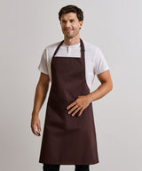 Colours bib apron with pocket — lifestyle