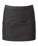 Colours 3-pocket apron — Black Denim