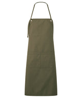 ‘Artisan’s choice’ double-pocket canvas apron — Olive