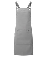 Clip ‘n’ Clasp cross-back bib apron — Dark Grey