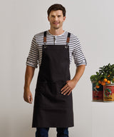 Clip ‘n’ Clasp cross-back bib apron — lifestyle