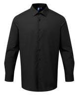 Long sleeve ‘Recyclight’ poplin shirt — Black