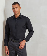Poplin fitted long sleeve shirt — lifestyle