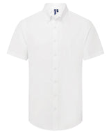 ‘Supreme’ Oxford short sleeve shirt — White