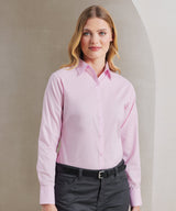 Women's poplin long sleeve blouse — lifestyle