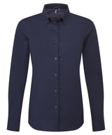 Women’s ‘Supreme’ Oxford long sleeve shirt — Navy