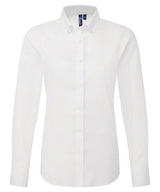 Women’s ‘Supreme’ Oxford long sleeve shirt — White