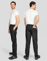 Dennys Unisex Elasticated Black Trouser — lifestyle
