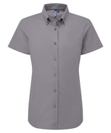Women’s ‘Supreme’ Oxford short sleeve shirt — Steel Grey