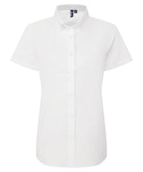 Women’s ‘Supreme’ Oxford short sleeve shirt — White