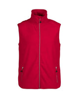 Printer Red Sideflip Fleece Vest — lifestyle