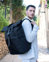 Shugon Ruby Roll-Top Laptop Backpack — lifestyle