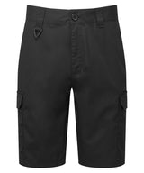 Workwear cargo shorts — Black