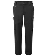 Stretchchecker work cargo trousers — Black