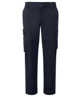 Stretchchecker work cargo trousers — Navy