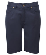 Women’s performance chino shorts — Navy