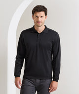 Long sleeve Coolchecker® piqué polo — lifestyle