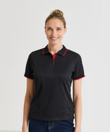 Women's contrast Coolchecker® polo — lifestyle