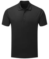 Men’s Spun Dyed Recycled Polo Shirt — Black