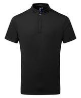 Essential Coolchecker® short sleeve chef’s shirt — Black