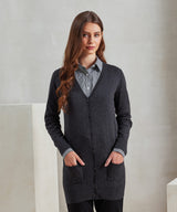 Women's longline knitted cardigan — lifestyle