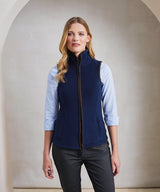 Women’s artisan fleece gilet — lifestyle