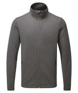Men's spun dyed sustainable zip-through sweatshirt — Dark Grey