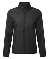 Women’s Windchecker® printable and recycled softshell jacket — Black