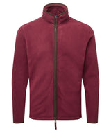 Artisan fleece jacket — Burgundy/Brown