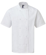 Chefs Coolchecker® short sleeve jacket — White