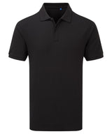 ‘Essential’ unisex short sleeve workwear polo shirt — Black