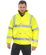 Hi-vis bomber jacket (S463/S226) — lifestyle